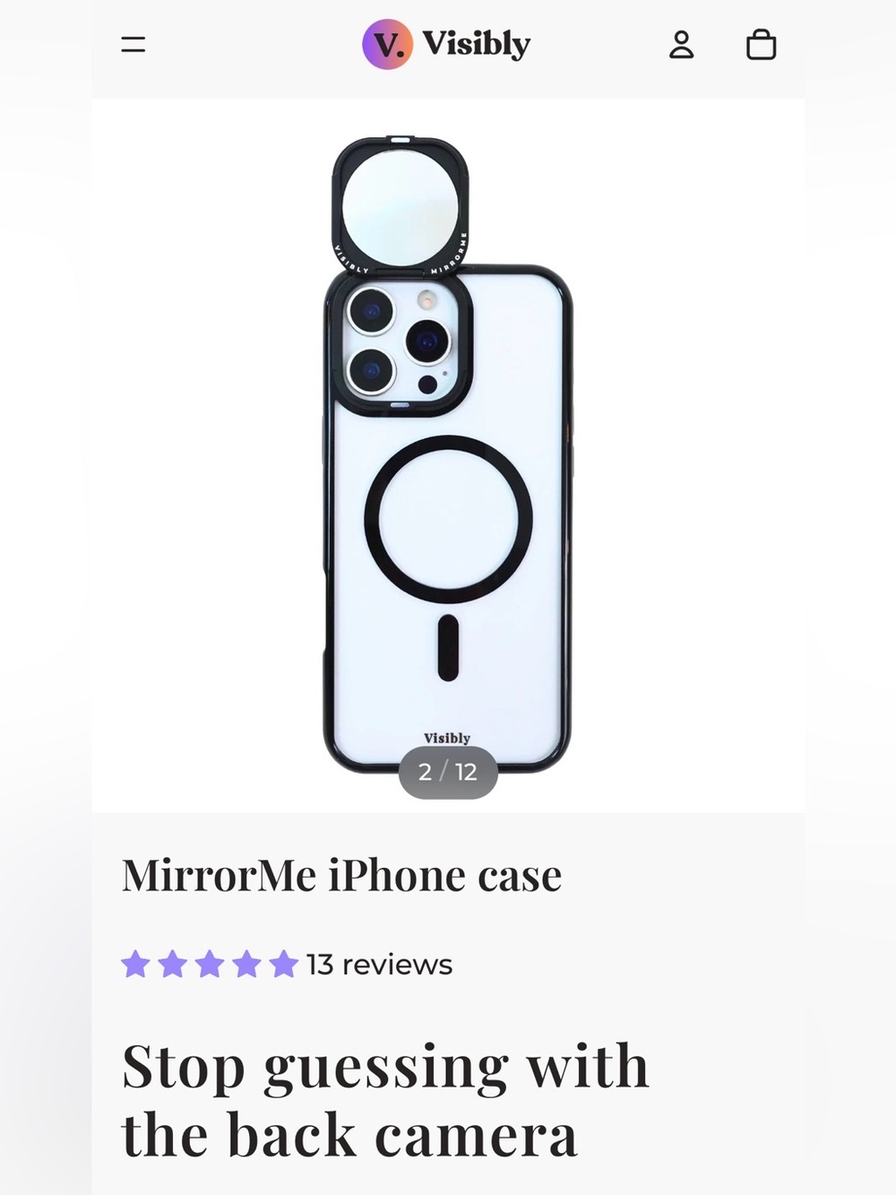 Visibly iphone MagSafe 15 pro phone case